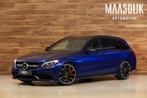 Mercedes C63 AMG S Estate Edition 1|Pano|Kuip|ACC|360|HUD|Bu, Auto's, Automaat, Achterwielaandrijving, Blauw, Adaptive Cruise Control