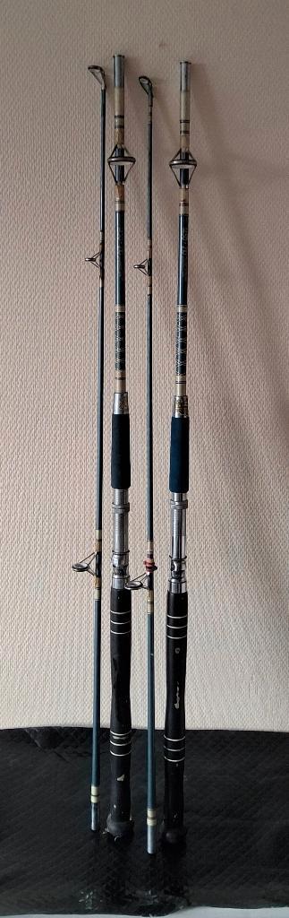 Zeehengels. 8 stuks, Watersport en Boten, Hengelsport | Zeevissen, Gebruikt, Complete set, Ophalen