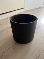 Bloempot grijs rond 17.5cm diameter, Ophalen, Rond, Aardewerk, Minder dan 25 cm