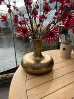 Gouden Vaas - Prachtige Decoratie, Overige materialen, Gebruikt, Geel, Ophalen of Verzenden