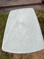 Tuintafel kunststof groen, Ophalen, Gebruikt, Rechthoekig, Kunststof