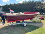 Sloep met nieuwe lak + 15pk mercury + kanteltrailer, 10 tot 30 pk, Italie, Ophalen of Verzenden, Zo goed als nieuw
