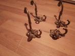 Vintage Kapstokhaken - Set van 4, Gebruikt, Wandhaken, Verzenden, Minder dan 100 cm
