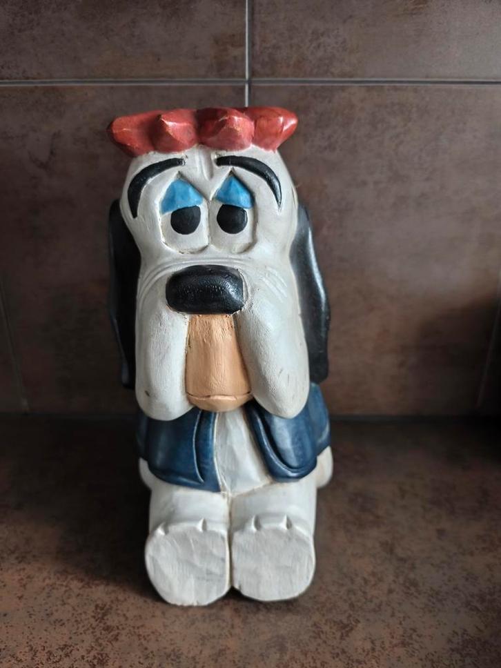 Houten Droopy beeld, Verzamelen, Beelden en Beeldjes, Ophalen of Verzenden