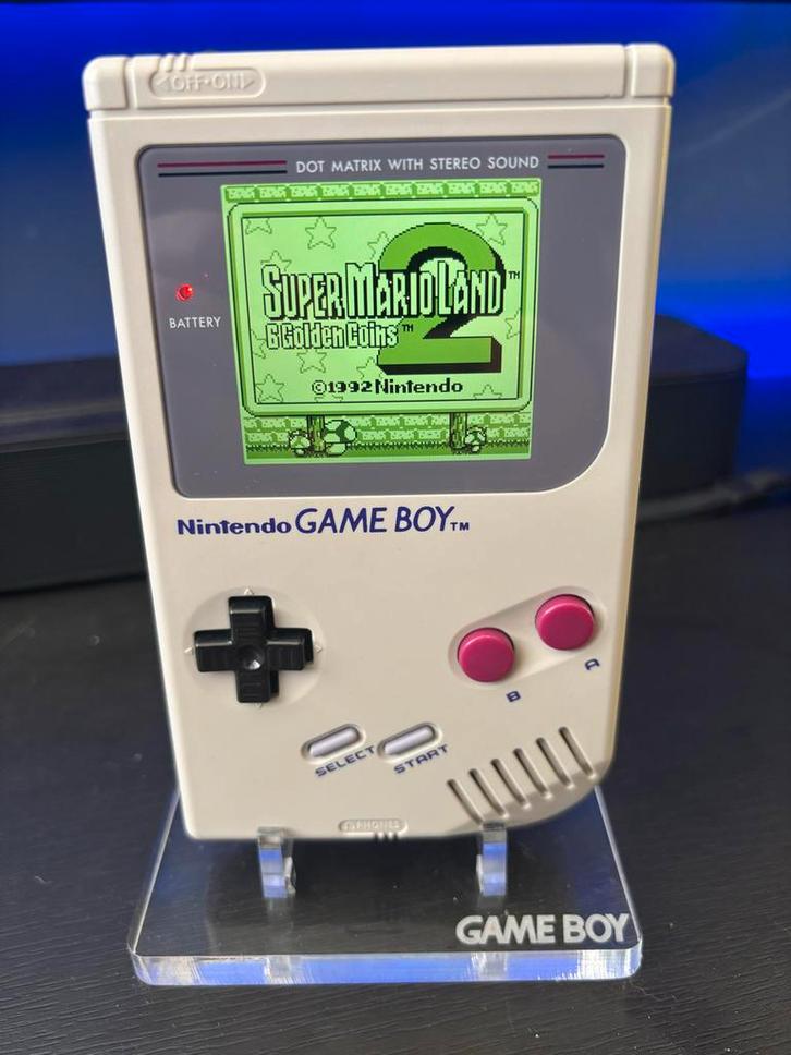 Gameboy Classic met IPS Scherm, Spelcomputers en Games, Spelcomputers | Nintendo Game Boy, Refurbished, Game Boy Classic, Ophalen of Verzenden