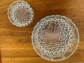 Vintage set (6x) schalen groot /klein Bolero Bubble 70's  beschikbaar voor biedingen
