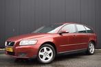 Volvo V50 2.0 Edition I ECC | Originele Audio | Half Leder |, Auto's, Voorwielaandrijving, Zwart, 4 cilinders, Leder en Stof
