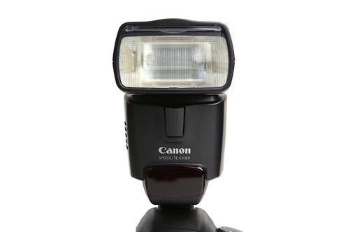 Canon Speedlite 430 EX flitser met 1 jaar garantie, Audio, Tv en Foto, Fotografie | Flitsers, Zo goed als nieuw, Canon, Kantelbaar