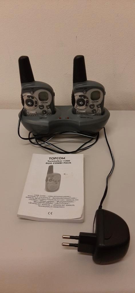 Topcom Twintalker 1300 DUO COMBI PACK - Walkie Talkies, Telecommunicatie, Portofoons en Walkie-talkies, Zo goed als nieuw, Portofoon of Walkie-talkie