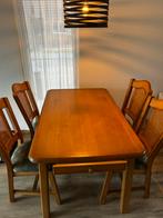 Gratis ophalen, Huis en Inrichting, Tafels | Eettafels, Ophalen, Gebruikt, Grenenhout, Rechthoekig