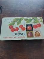 Vintage Droste Cerises au Kirsch karton Doos, Verzenden, Gebruikt, Koek(jes), Droste