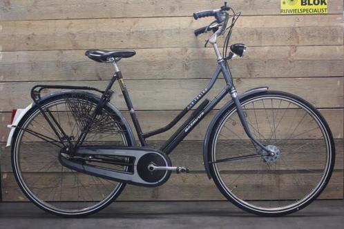 Batavus Torino damesfiets 3 versn. grijs/paars met garantie, Fietsen en Brommers, Fietsen | Dames | Damesfietsen, Gebruikt