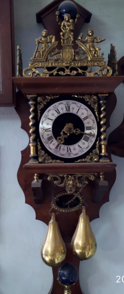 Prachtige antieke wandklok, Antiek en Kunst, Antiek | Klokken, Ophalen of Verzenden