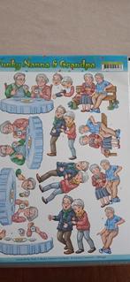 Knipvellen Nanna&Grandpa, Hobby en Vrije tijd, Kaarten | Zelf maken, Ophalen of Verzenden, Nieuw, Overige thema's, Knipvel