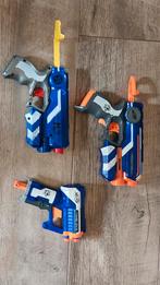Nerf Pistolen Set - 3 Stuks, Ophalen of Verzenden, Gebruikt, Jongen of Meisje