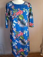 Nieuwe blauwe stretch jurk print, maat M/L, Ophalen of Verzenden, Nieuw, Maat 38/40 (M), Blauw