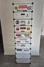 Schoenenkast met Supreme, Stüssy, Palace en Skate stickers, Ophalen of Verzenden, Gebruikt