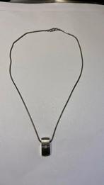 Zilveren slange ketting met hanger diamant? Veel merkjes, Sieraden, Tassen en Uiterlijk, Antieke sieraden, Met edelsteen, Ketting