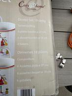 Kerst dinner set 6 mokken en 6 groteborden en 6 kleine borde, Diversen, Kerst, Ophalen, Nieuw