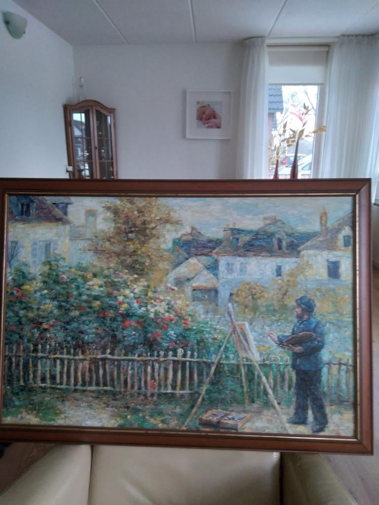 Schilderij, Huis en Inrichting, Woonaccessoires | Schilderijen, Tekeningen en Foto's, Ophalen, Zo goed als nieuw, Schilderij, 75 cm of meer