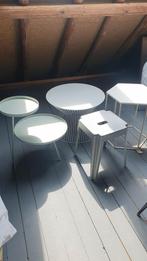 Showmodellen kruk silver,salontafel,bijzettafel, Ophalen, Zo goed als nieuw, Hout