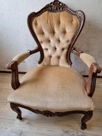 Antieke rokstoel. Camel kleur., Huis en Inrichting, Stoelen, Hout, Gebruikt, Overige kleuren, Eén