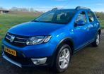 Dacia Sandero Stepway 0.9 2015 NAVI CRUISE AIRCO DEALER ONDE, Voorwielaandrijving, Stof, Gebruikt, Zwart
