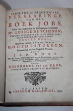 Hutcheson / Van der Groe - Verklaring Job, deel 1 (1751), Antiek en Kunst, Antiek | Boeken en Bijbels, Ophalen of Verzenden