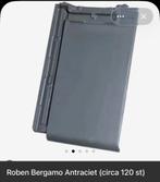 Röben Bergamo Vlakke Moderne Dakpan Antraciet - Goede Staat, Gebruikt, Steen of Klei, Zwart, Ophalen of Verzenden