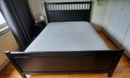 Ikea Bed 160x200 - Nette Staat!, Huis en Inrichting, Slaapkamer | Bedden, Ophalen, Zwart, Tweepersoons, Zo goed als nieuw
