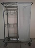 Wenko - Multifunctionele Trolley Grijs Metaal Afneembare Tas, Ophalen of Verzenden, Nieuw