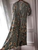 Maxi lange romantische lichtgroen gebloemde rozen jurk H&M S, H&M, Ophalen of Verzenden, Zo goed als nieuw, Maat 36 (S)