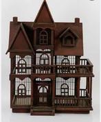 Grote vogelkooi van hout. Victoriaanse stijl., Antiek en Kunst, Ophalen