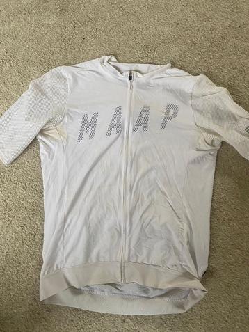 Wit Maap racefiets shirt korte mouwen - maat XL