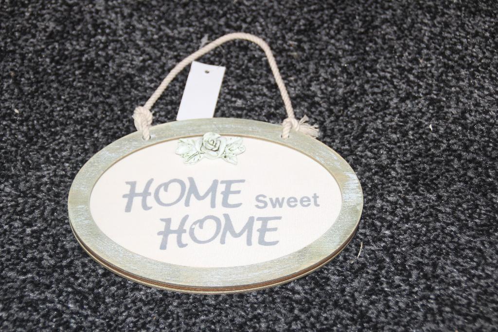 decoratie bordje home sweet home nieuw, Ophalen of Verzenden, Nieuw