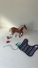 Schleich engels volbloed met deken, Ophalen of Verzenden, Zo goed als nieuw, Paard, Beeldje of Figuurtje