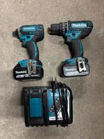 Makita DLX2131TJ 18 V Combiset, Verzenden, Zo goed als nieuw, Boor- en Schroefmachine