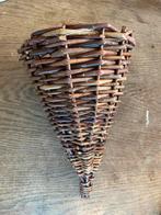 Rieten plantenbak rotan bloembak hangend, Minder dan 30 cm, Rond, Ophalen of Verzenden, Zo goed als nieuw