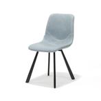 Eetkamerstoel Bari blauw | Webshop, Huis en Inrichting, Stoelen, Modern design, Blauw, Nieuw, Ophalen of Verzenden