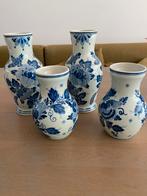 Delfts Blauw: 4 Vazen & 4 Borden Set, Antiek en Kunst, Antiek | Wandborden en Tegels, Ophalen