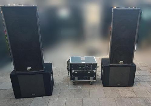 Geluidsset (PA) voor band of popkoor + digitale mixer XR16!, Muziek en Instrumenten, Versterkers | Keyboard, Monitor en PA, Gebruikt