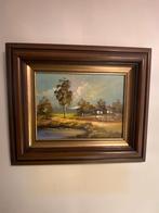 Mooi olieverf landschap schilderij, Antiek en Kunst, Kunst | Schilderijen | Klassiek, Ophalen of Verzenden