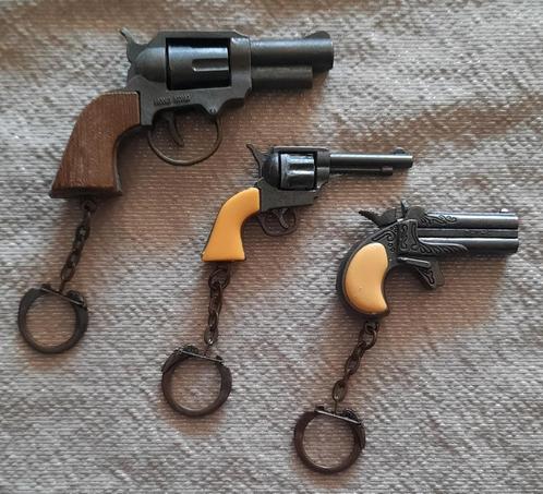 3x miniatuur speelgoedpistool - Revolver - Derringer - Colt, Kinderen en Baby's, Speelgoed | Buiten | Actiespeelgoed, Gebruikt