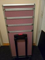 Kapperskoffer   beautykoffer, Ophalen, Zo goed als nieuw, Roze, Hardcase