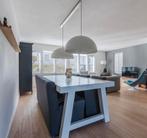 Massief eiken eettafel met bank en 3 stoelen, Ophalen, Eikenhout, 200 cm of meer, 50 tot 100 cm