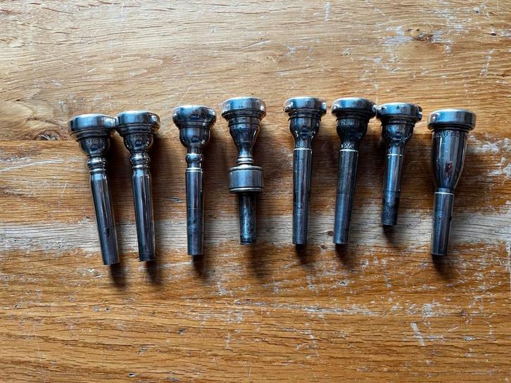 Trompet Mondstukken - Diverse Merken, Muziek en Instrumenten, Blaasinstrumenten | Trompetten, Gebruikt, Overige typen, Ophalen of Verzenden