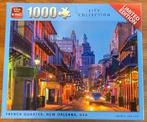 King Puzzel French Quarter in New Orleans van 1000 stuks, Ophalen of Verzenden, 500 t/m 1500 stukjes, Gebruikt, Legpuzzel
