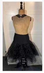 Brocante zwarte petticoat met mooi kraagje, Ophalen of Verzenden