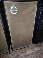 Vintage Carlsbro 2x12 speaker cabinet uit 1972 (2 stuks), Overige merken, Gebruikt, Overige typen, Ophalen of Verzenden
