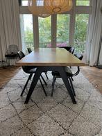 Eiken eettafel, Huis en Inrichting, Tafels | Eettafels, Ophalen, Gebruikt, Eikenhout, 200 cm of meer